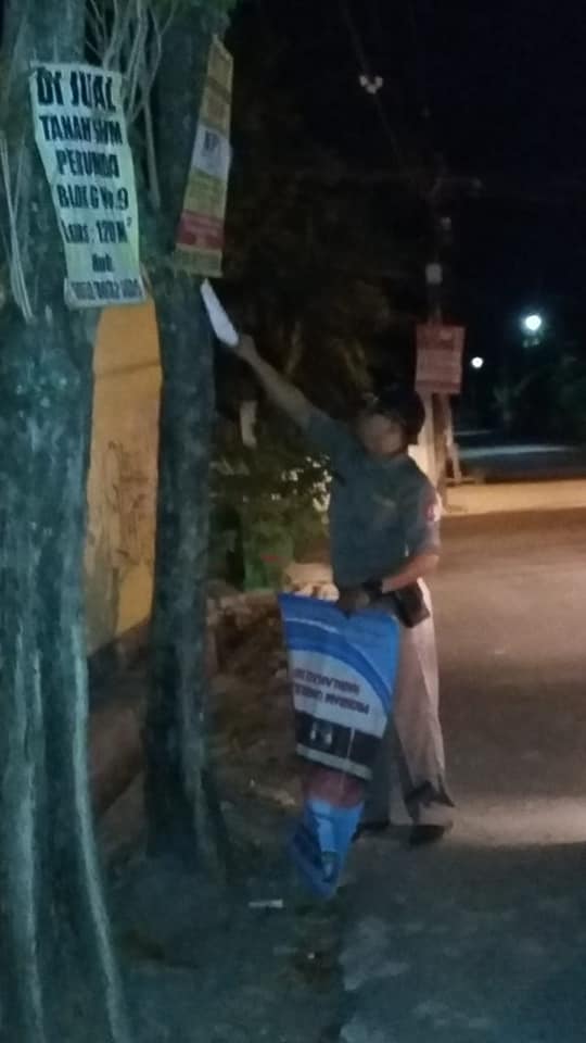 patroli dan penertiban spanduk