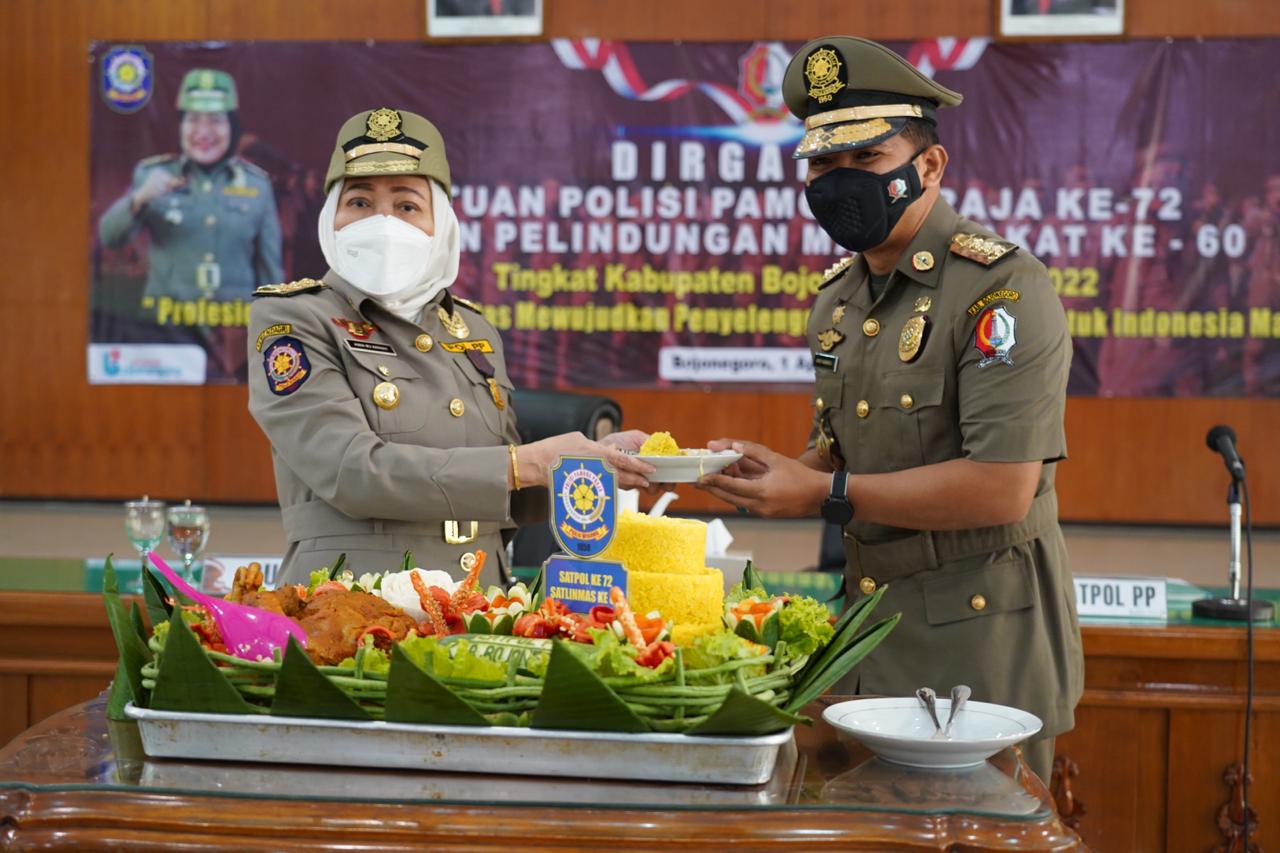 Peringatan HUT Satpol Ke-72 sekaligus Lauching Aplikasi “PARTNERMU”