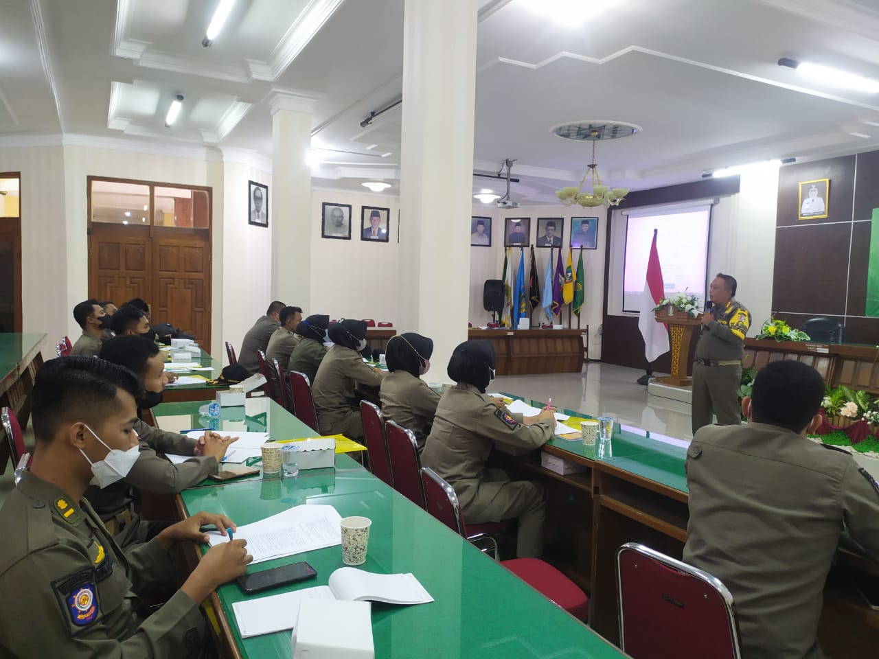 Satpol PP Bojonegoro melaksanakan giat Pendidikan dan Pelatihan Pembekalan Anggota Satpol PP