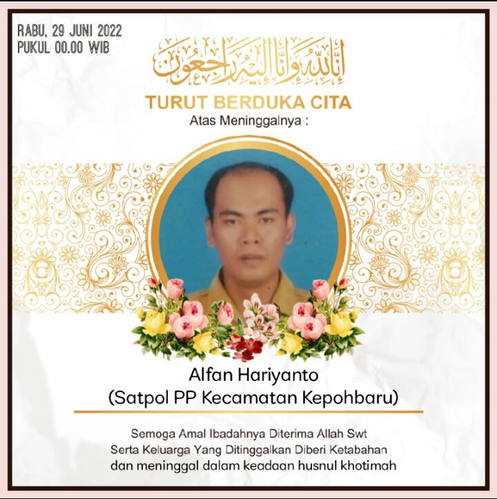 Berita Duka dari Satpol PP Kabupaten Bojonegoro
