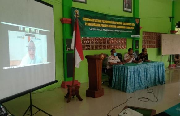Wujudkan Pelaksanaan Pilkades Serentak, Satpol PP Bojonegoro berikan Pembinaan Satlinmas Desa