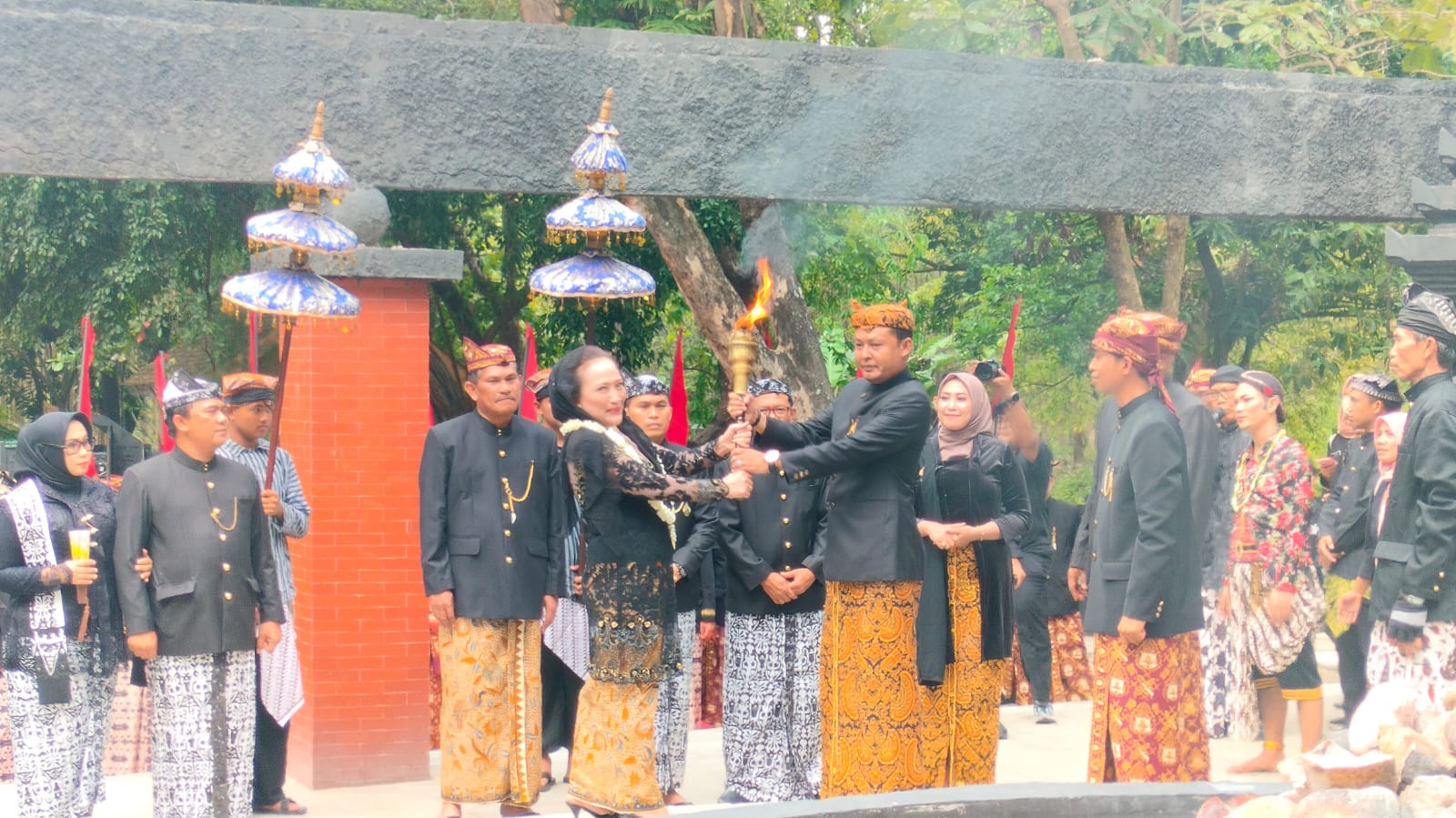 Prosesi Pengambilan Api Abadi dalam rangka HJB Ke-345 Kab. Bojonegoro