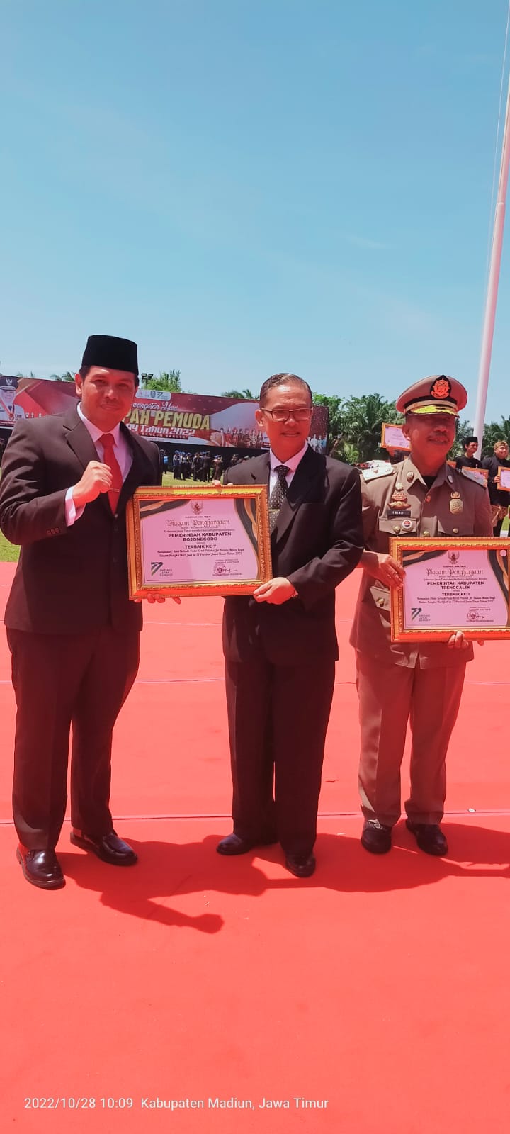 Kabupaten Bojonegoro meraih Penghargaan dari Gubernur Jawa Timur