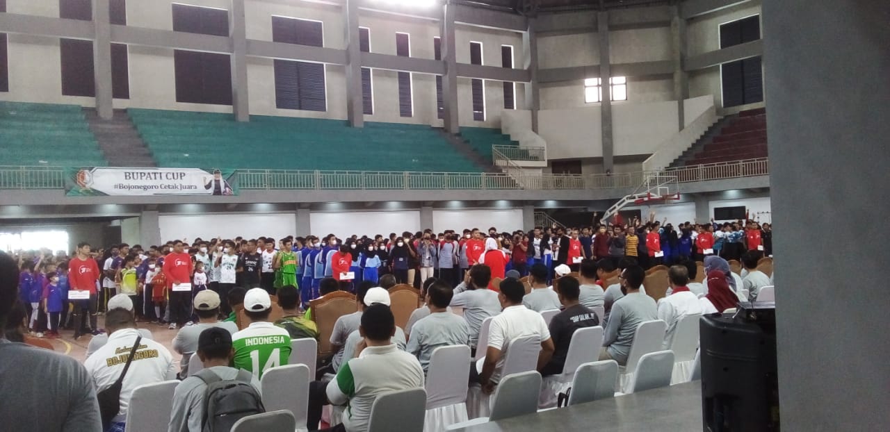 Pengamanan pertandingan Bola Voly Piala Bupati Cup