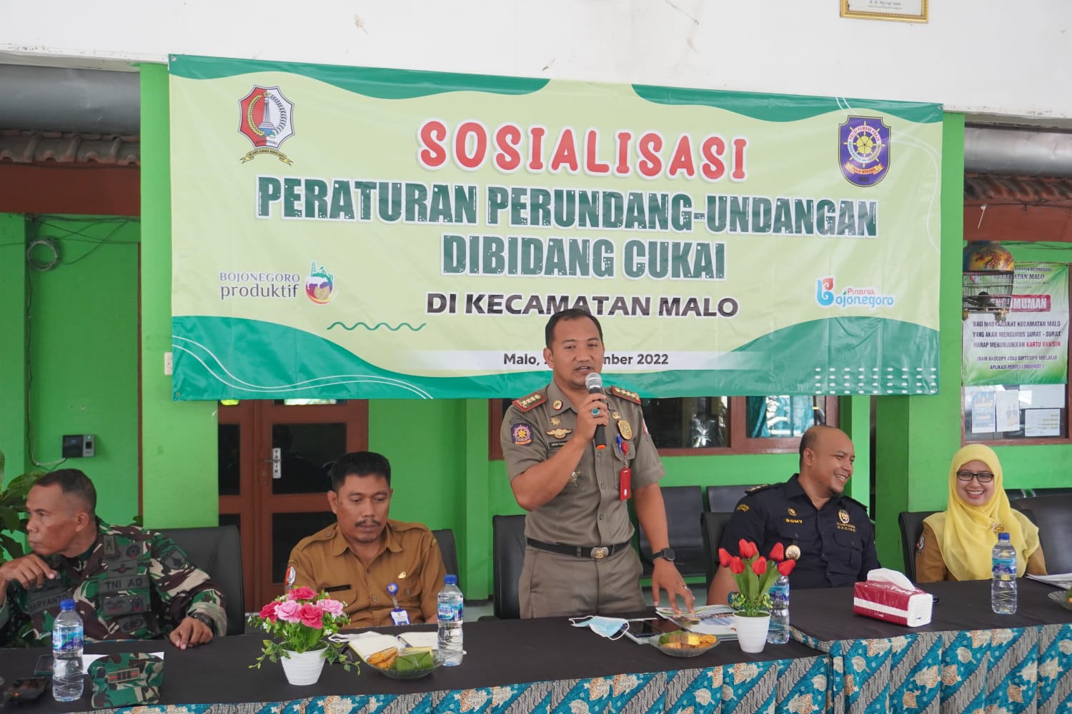Sosialisasi Peraturan Perundang-Undangan dibidang Cukai di Wilayah Kecamatan Malo