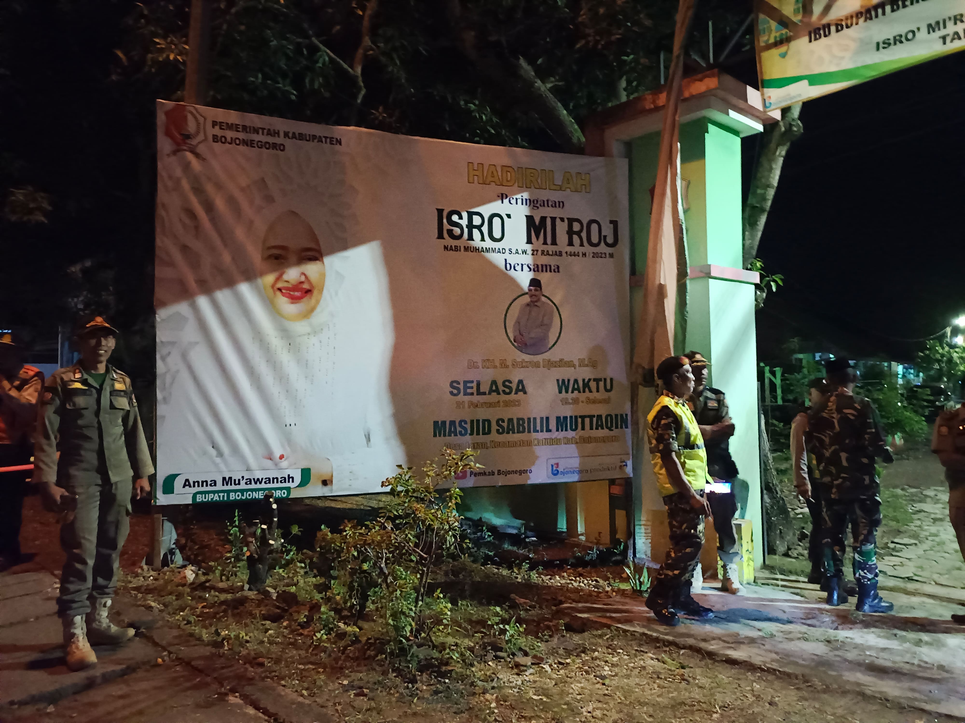 Satpol PP Bojonegoro Laksanakan Pengamanan Isra’ Miraj 1444 Hijriyah