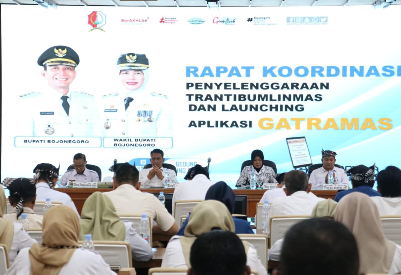 Rakor Penyelenggaraan Trantibumlinmas dan Launching Aplikasi Gatramas