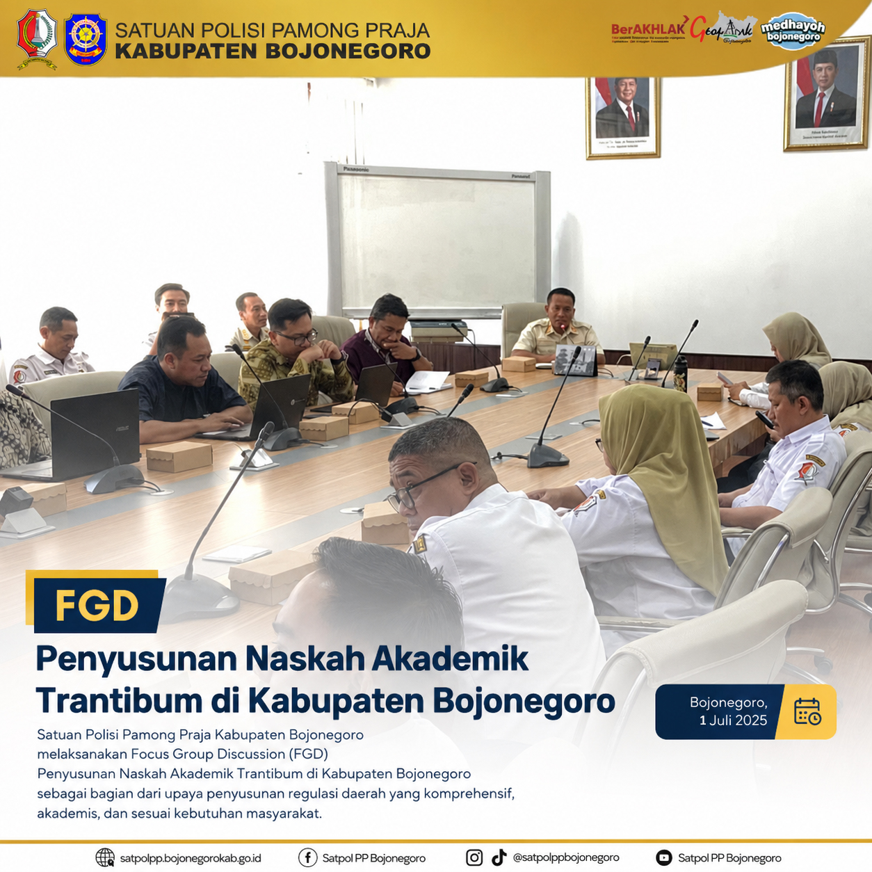 FGD Penyusunan Naskah Akademik Trantibum