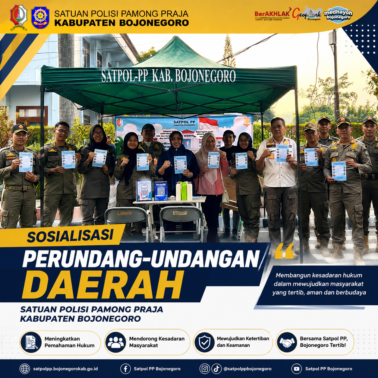 Satpol PP Sosialisasikan Perda dan Perkada