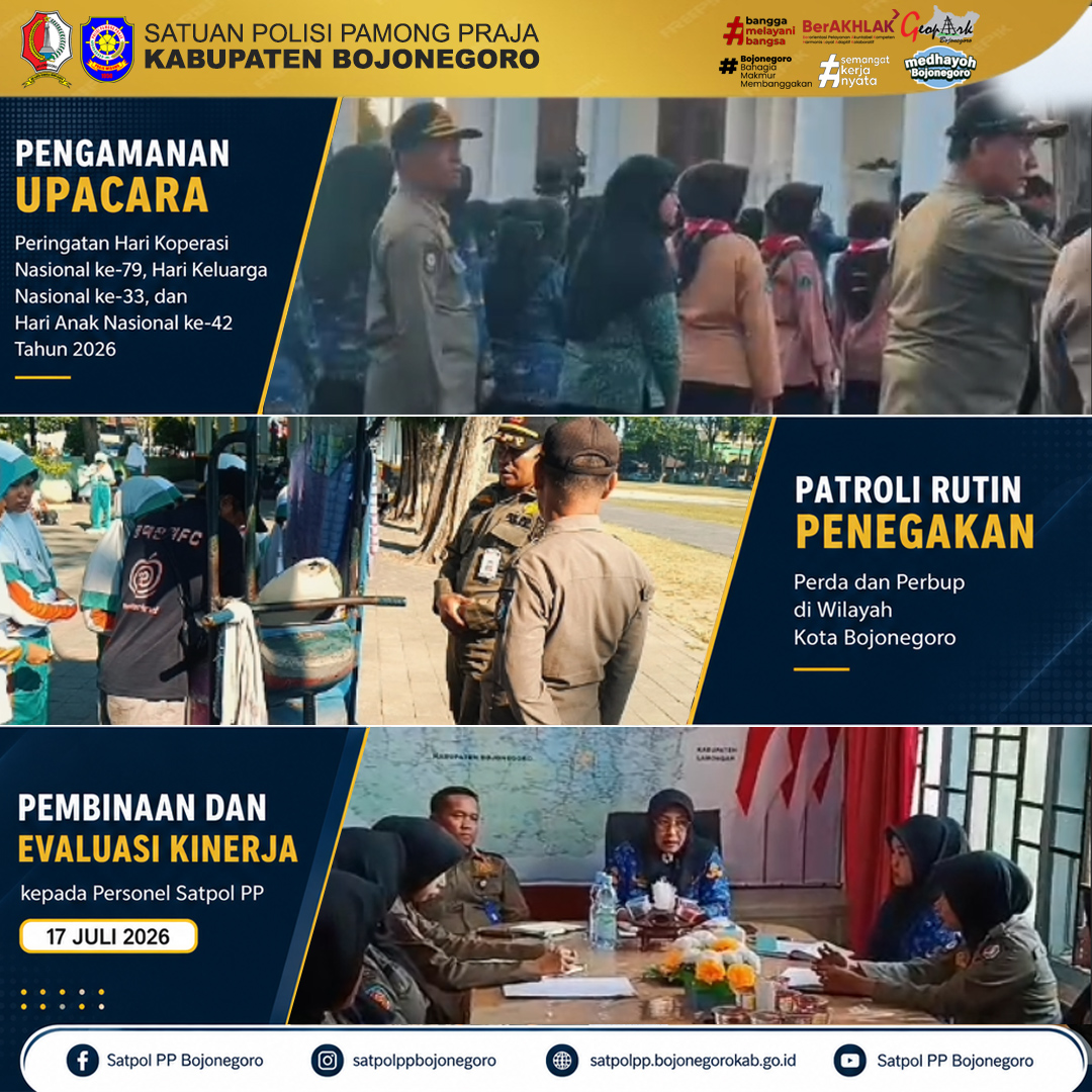 Pengamanan, Penegakan Perda, dan Koordinasi Penataan Pasar