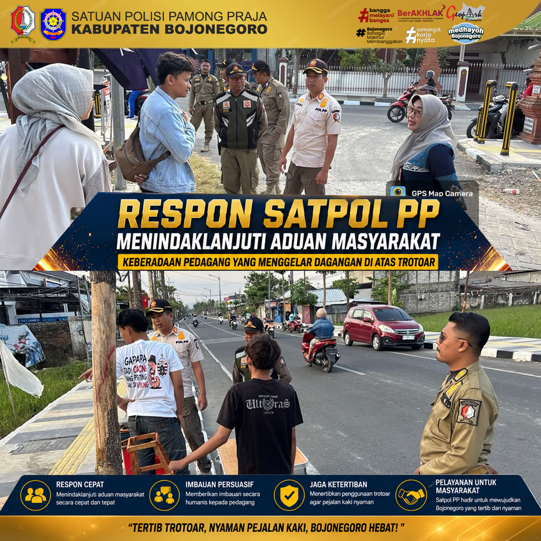 Respon Satpol PP Tindak Aduan