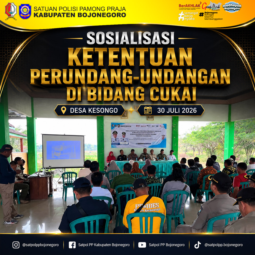Edukasi Masyarakat Desa Kesongo Cegah Peredaran Rokok Ilegal